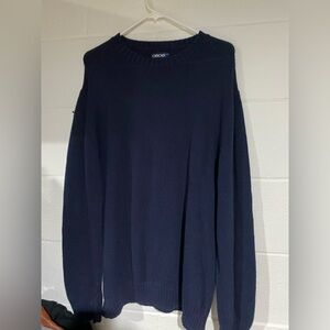 Cherokee sweater navy blue large